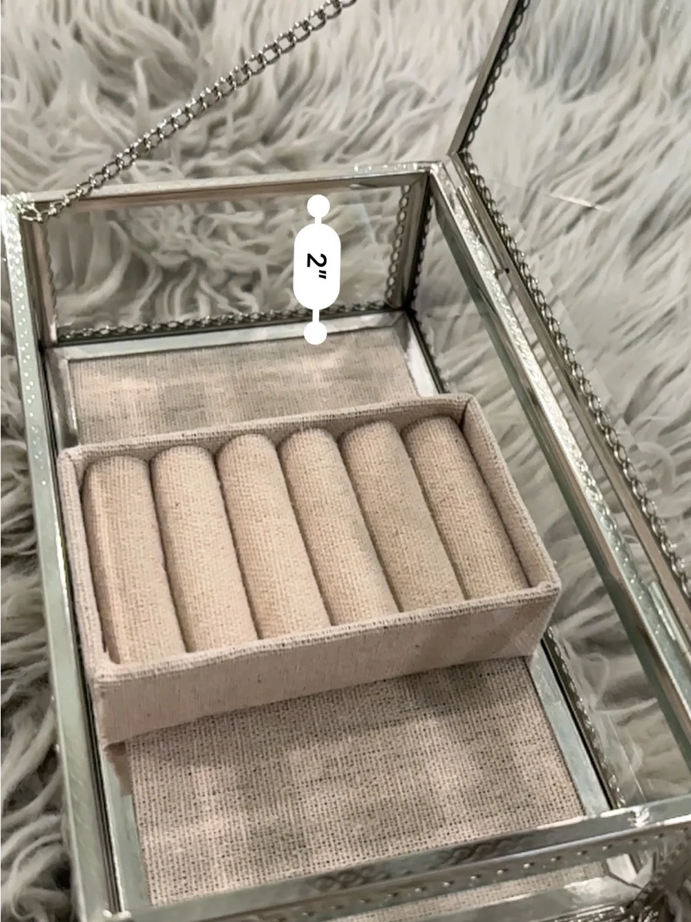Luxury Diamond Encrusted Silver Jewelry Box